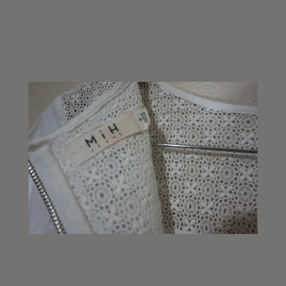 MIH white denim lace mini dress - Picture 5 of 8